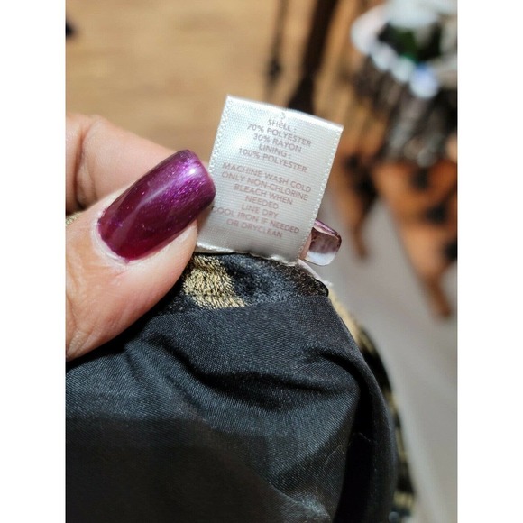 Loft Women's Multicolor Polyester/Rayon Elastic Waist Knee Length Flare Skirt 04 - Picture 6 of 7